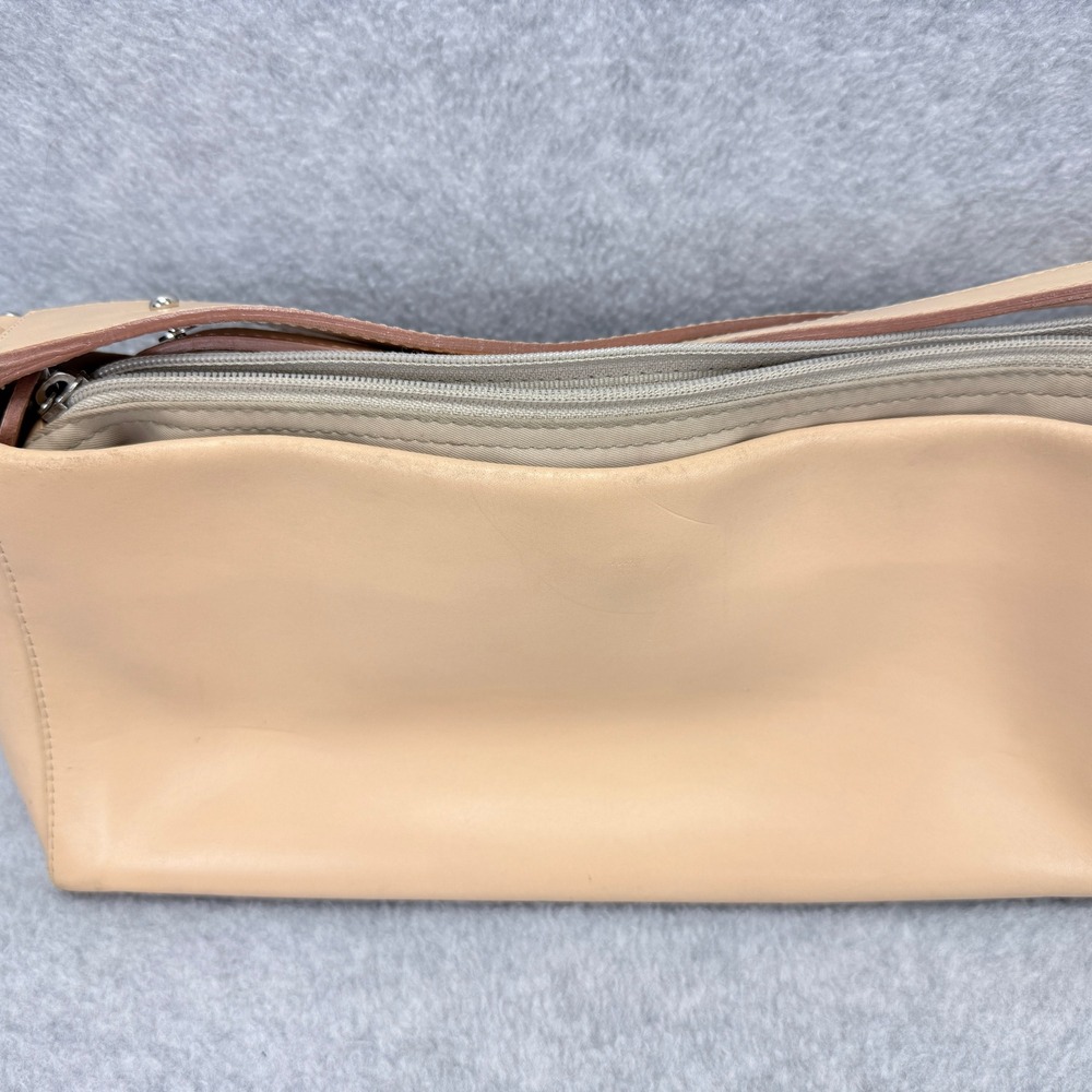 Lamarthe Shoulder Bag Womens Small Tan Leather Baguette Vintage - Picture 3 of 16